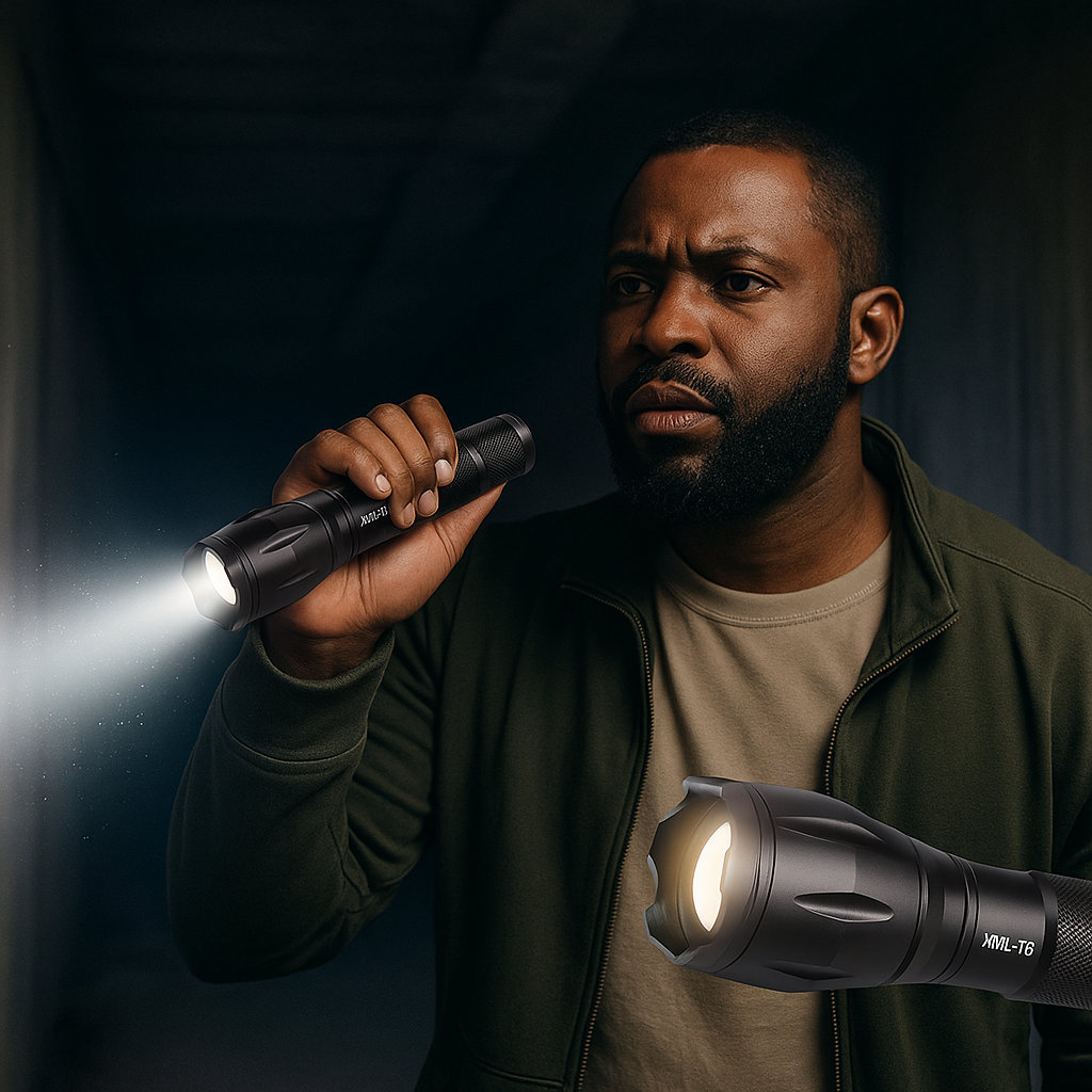 🔦 OLITE™ XML-T6 – Lampe Torche LED Ultra-Puissante Rechargeable par USB