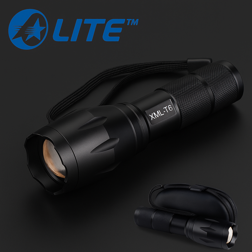 🔦 OLITE™ XML-T6 – Lampe Torche LED Ultra-Puissante Rechargeable par USB