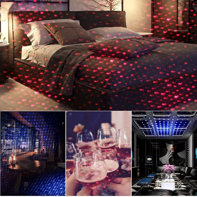 🔴 Mini Lampe Ambiance USB 360° – Lumière Rouge pour Maison & Voiture