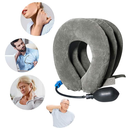 🧠 CerviCare – Collier cervical gonflable thérapeutique pour soulager les douleurs du cou