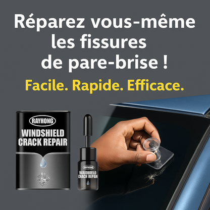 🛠️ Kit Réparation Impact Pare-Brise – Résine Professionnelle Anti-Fissure