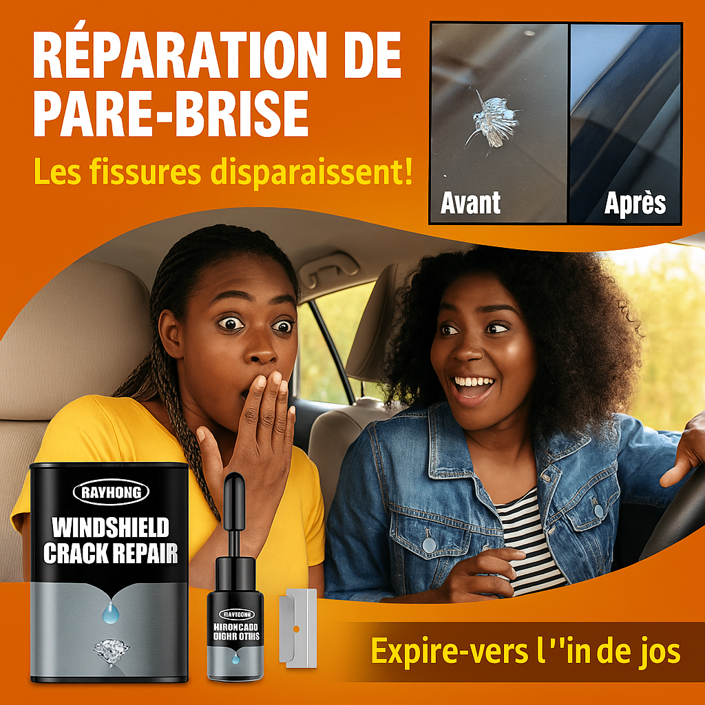 🛠️ Kit Réparation Impact Pare-Brise – Résine Professionnelle Anti-Fissure