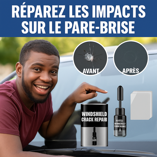 🛠️ Kit Réparation Impact Pare-Brise – Résine Professionnelle Anti-Fissure