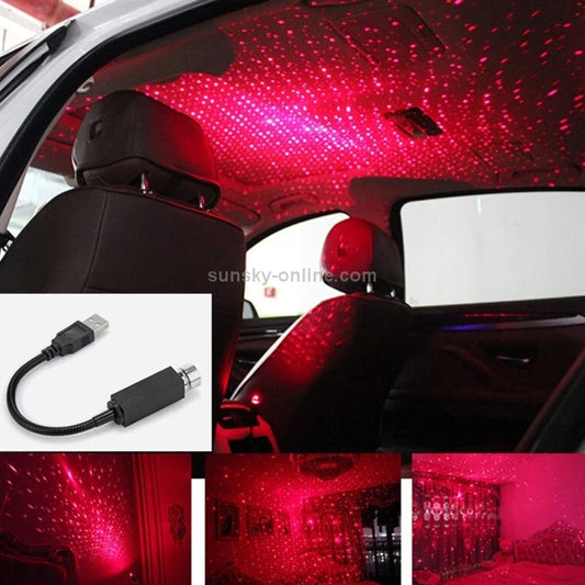 🔴 Mini Lampe Ambiance USB 360° – Lumière Rouge pour Maison & Voiture