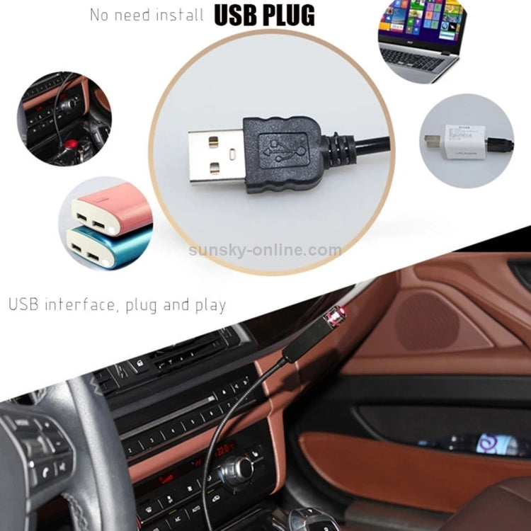 🔴 Mini Lampe Ambiance USB 360° – Lumière Rouge pour Maison & Voiture